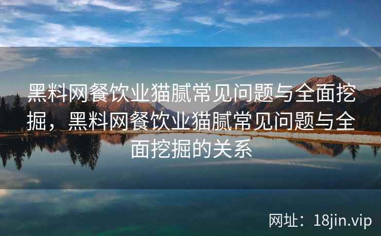 黑料网餐饮业猫腻常见问题与全面挖掘，黑料网餐饮业猫腻常见问题与全面挖掘的关系