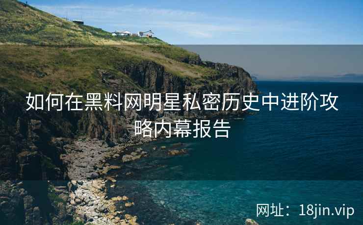 如何在黑料网明星私密历史中进阶攻略内幕报告